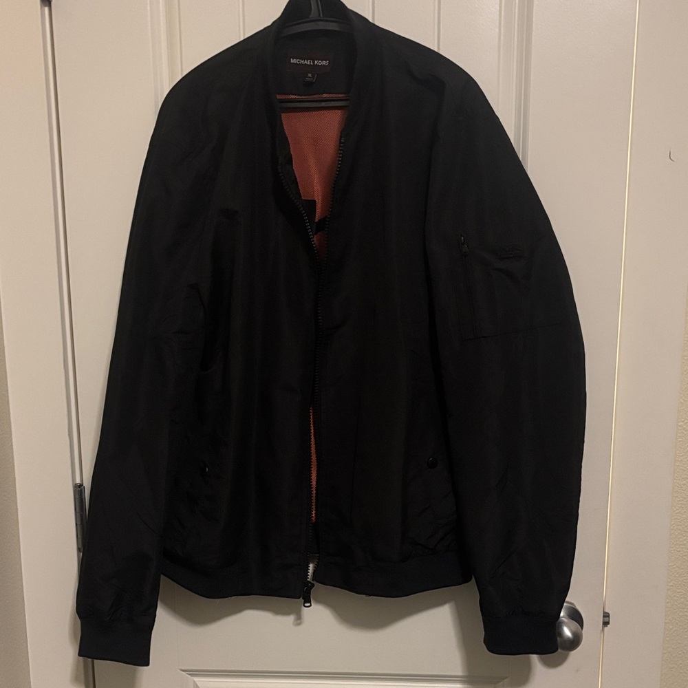 Michael Kors Black Bomber Jacket